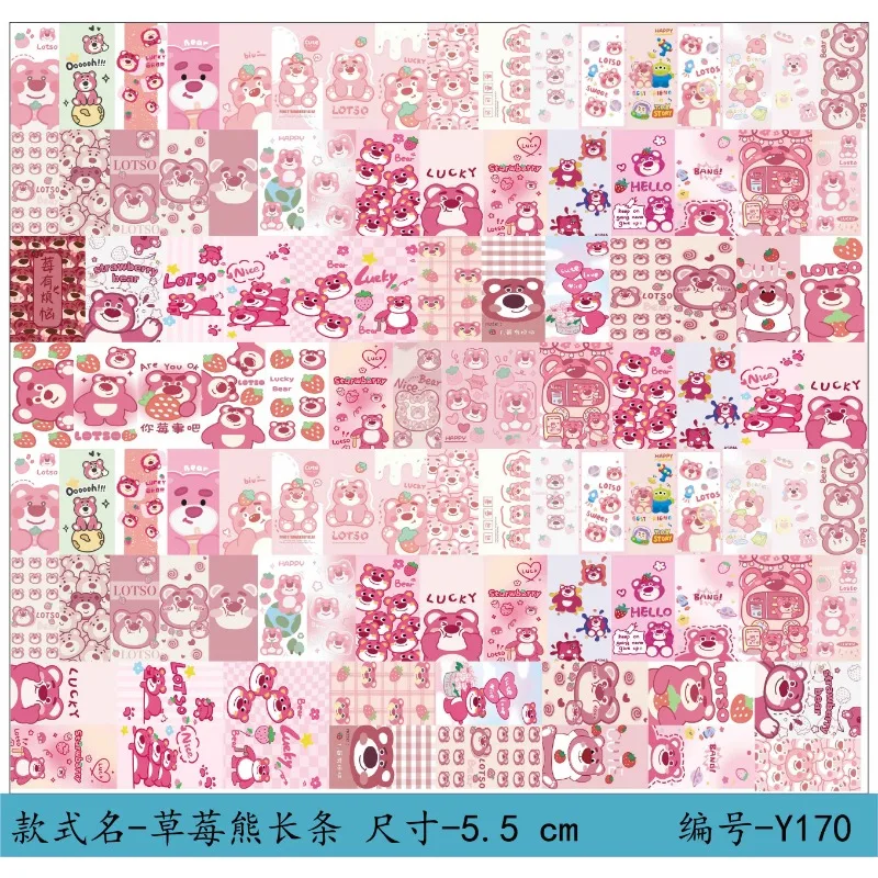 Anime Cute Acrylic Patch Strawberry Bear Handmade DIY Material Accessories Wholesale Keychain Patch Card