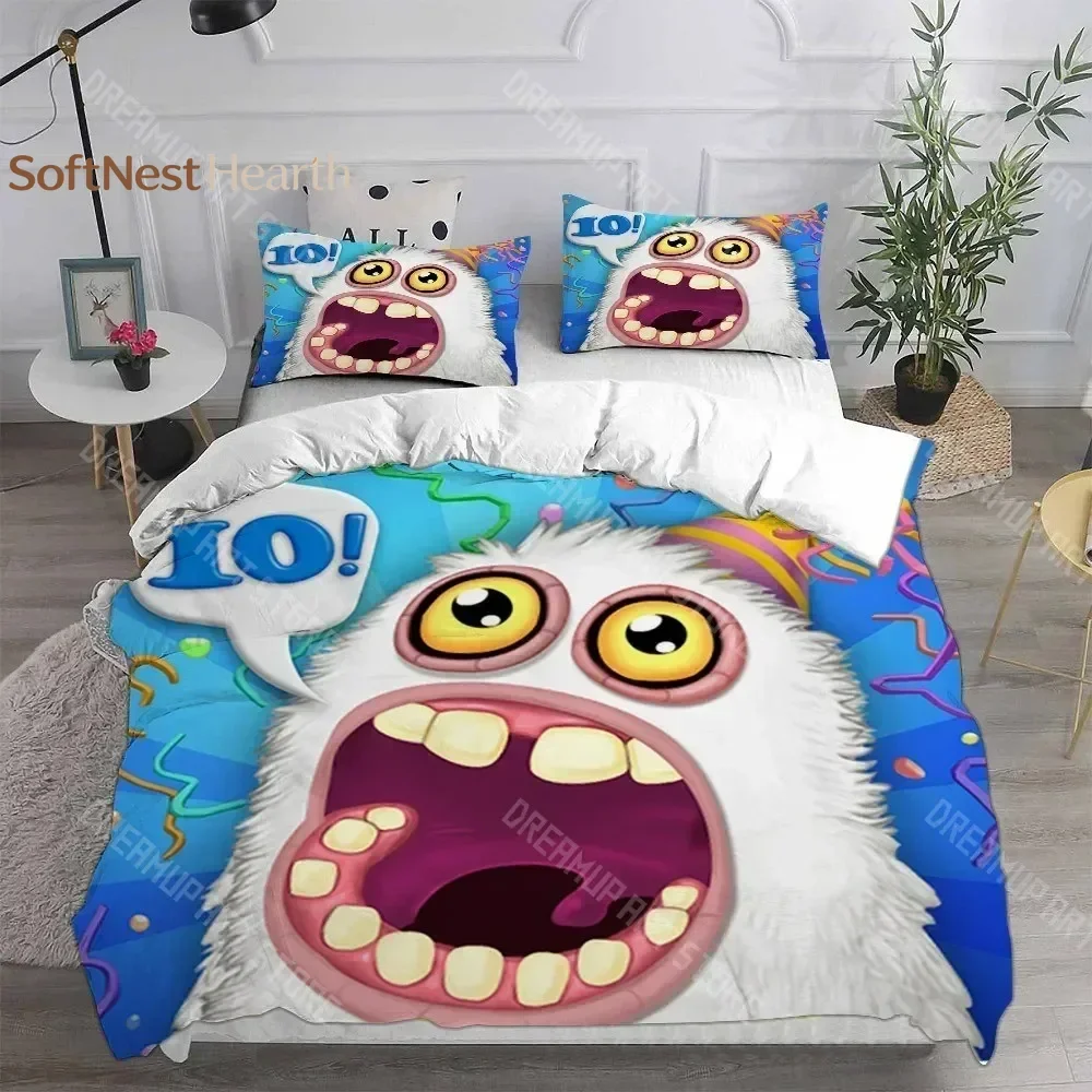 2026 3D Print My Game Singing Monsters Bedding Sets 3D Print Comforter Quilt Bed Cover Duvet Cover Pillow Case Sets Kids Adult S