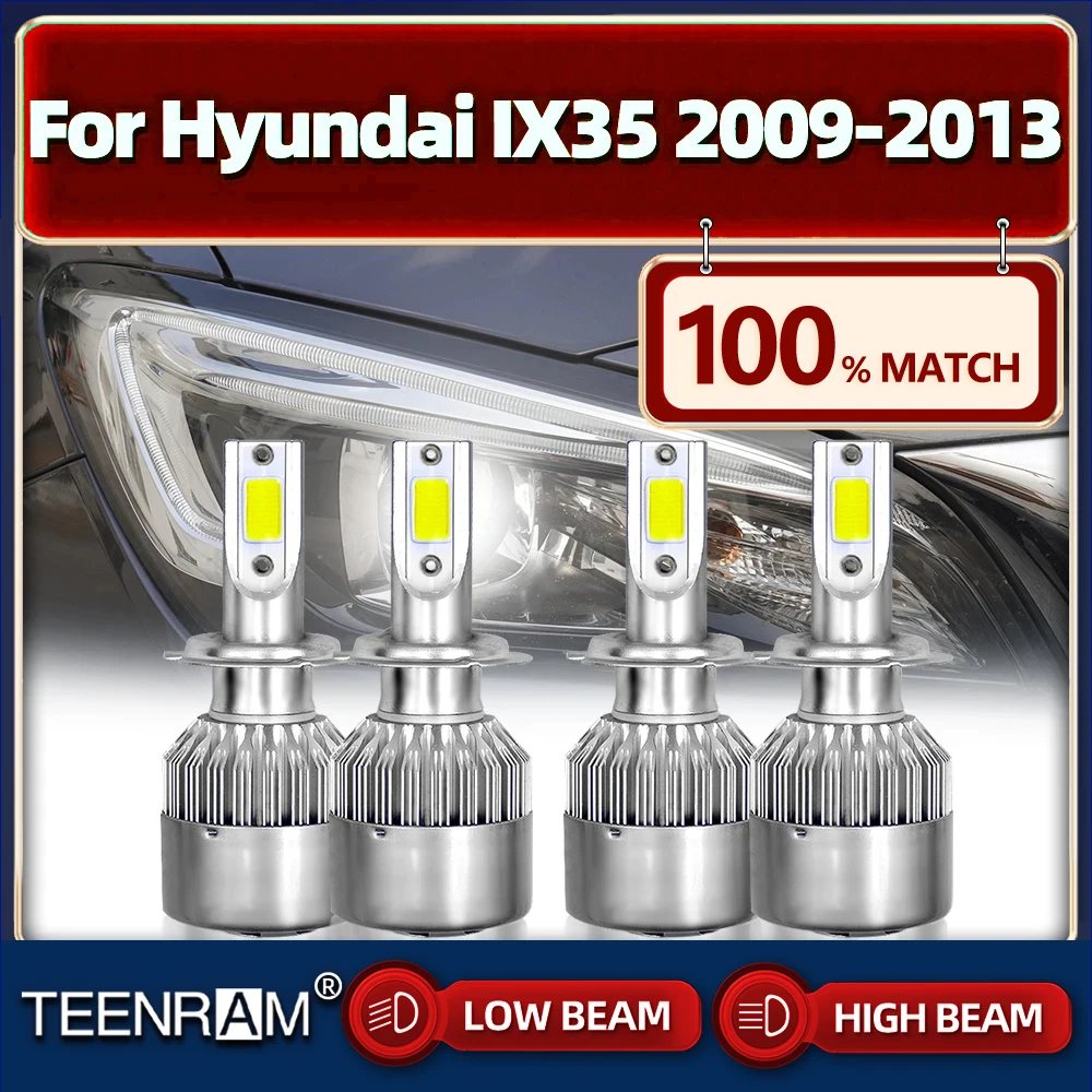 H7 Led Headlights Bulbs 40000LM Canbus Car Light 12V 6000K White Auto Head Lamp For Hyundai IX35 2009 2010 2011 2012 2013