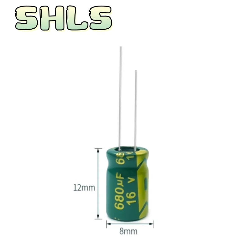 Capacitores eletrolíticos de alumínio 680uF 10V–450V, pacotes de 10 unidades, conjunto completo e opções de kit MINI, baixo ESR 105 ° C Longa Vida