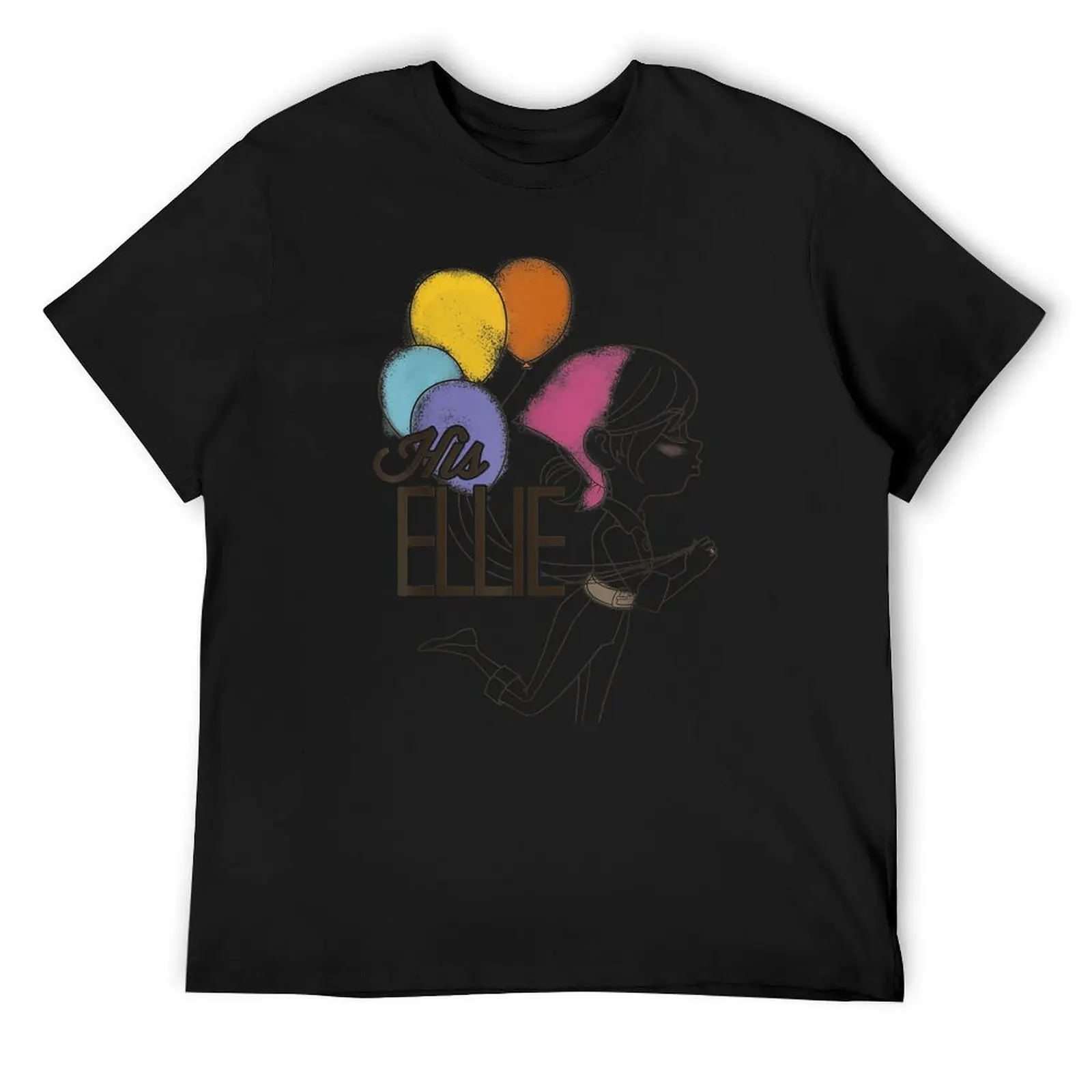 

Up His Ellie Balloons Sketch Graphic T-Shirt anime shirt heavyweights shirts graphic tees fitted t shirts for men