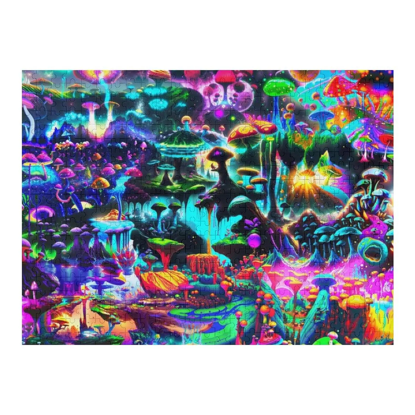 

Пазл «Гриб Галактика» Деревянные коробки Персонализированные для детей Пазл