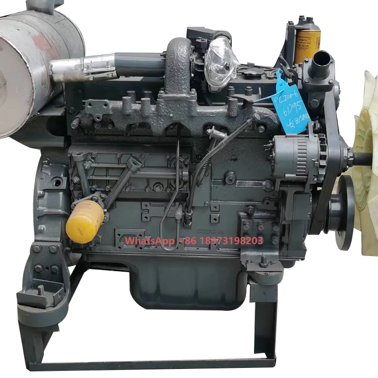 Genuine Machinery Engine S6D95L-1 Engine Assy for PC200-6 Excavator