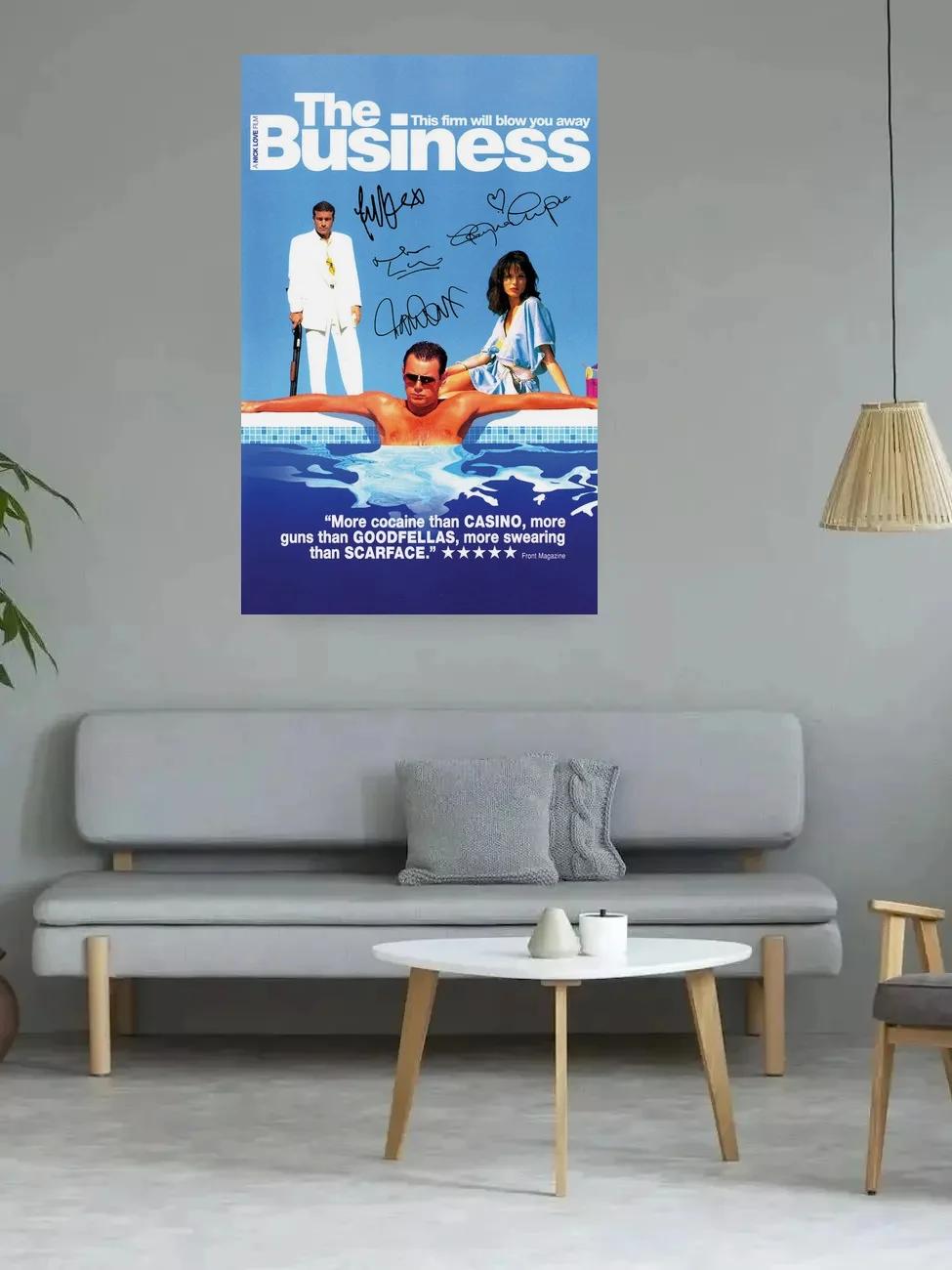 The Business Movie Autographed Signed, Print Art Canvas Poster, For Living Room Decoration, Home Wall Decor Picture