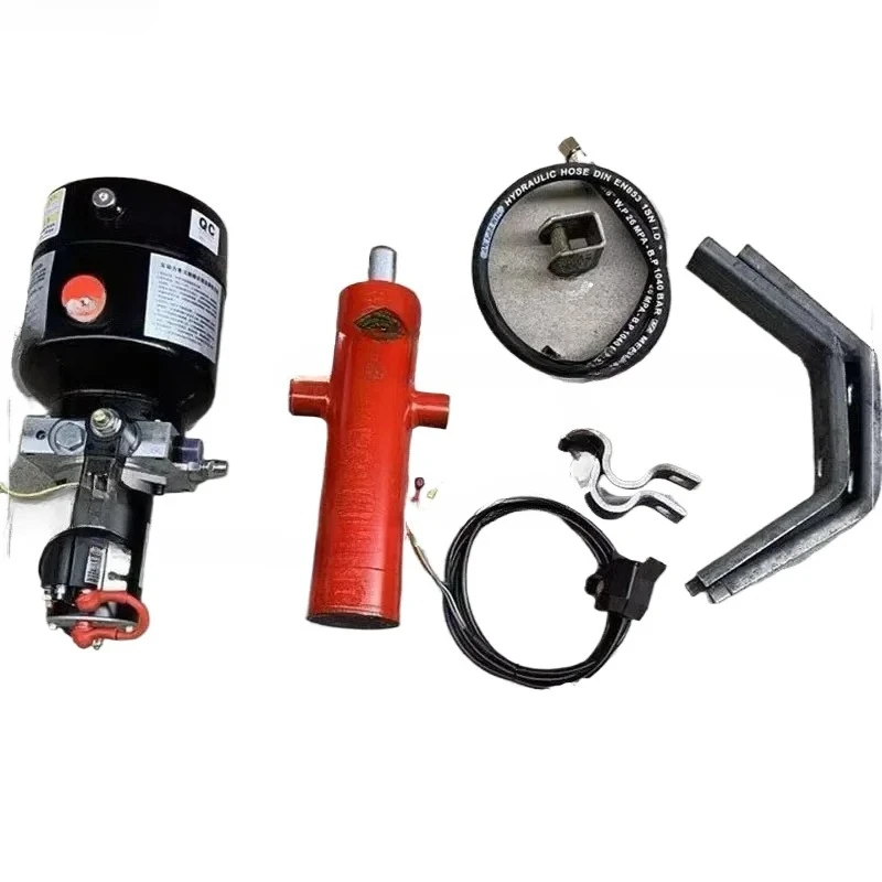 Tricycle Kit Electronically Controlled Lift 12V/24V/48V/60V/72V Dump Hydraulic Modification Parts/Suitable for carriages 1.2-1.5
