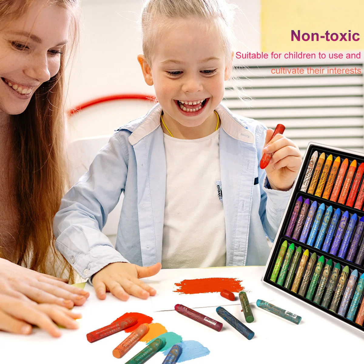 Paul Rubens Oil Pastel Chalk Set 60 Colors Professional Oil Pastel Non-Toxic Suitable for Sketching and Decorating Etc