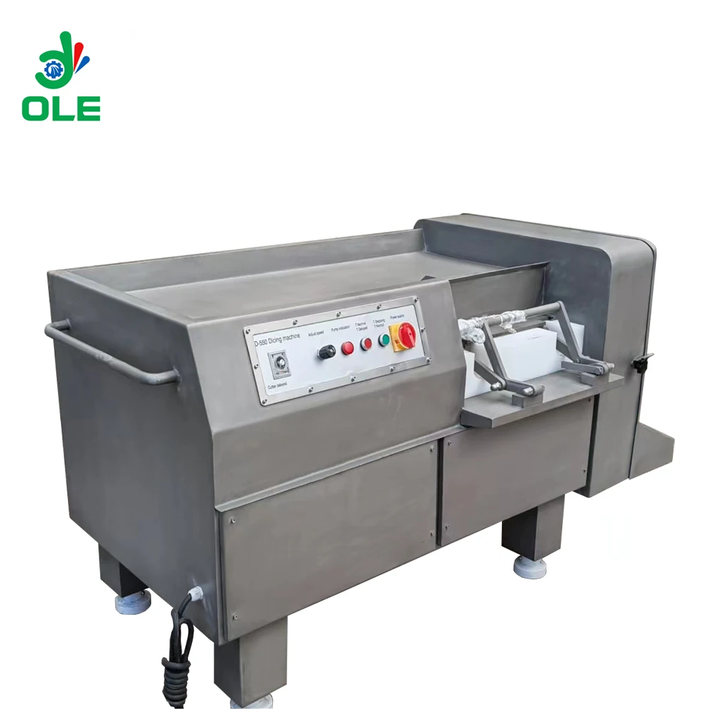 Commercial Fresh Frozen Meat Cube Cutting Machine Cooked Meat Pudding Machine