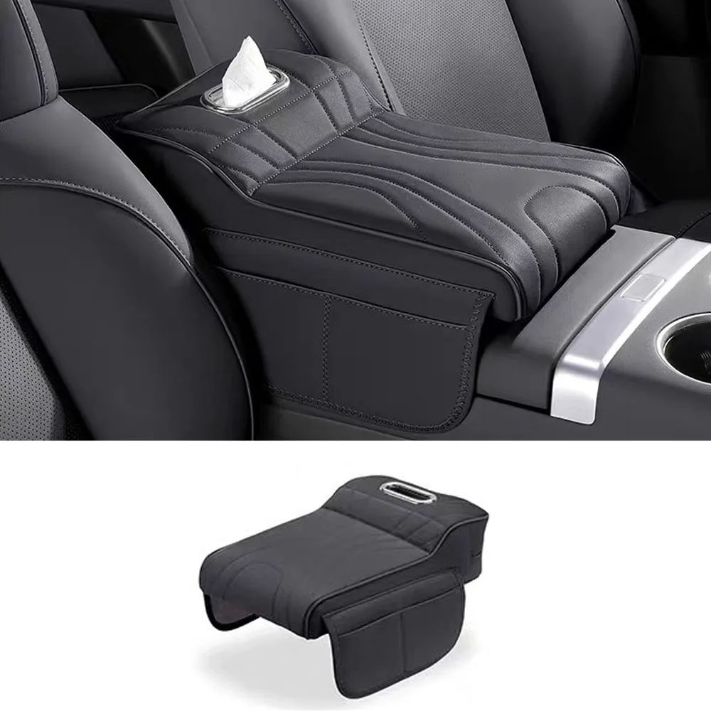 

Armrest Box Height Pad Protective Cover Central Control Armrest Box Tissue Box Bag Fit For Equation Leopard Titanium 7