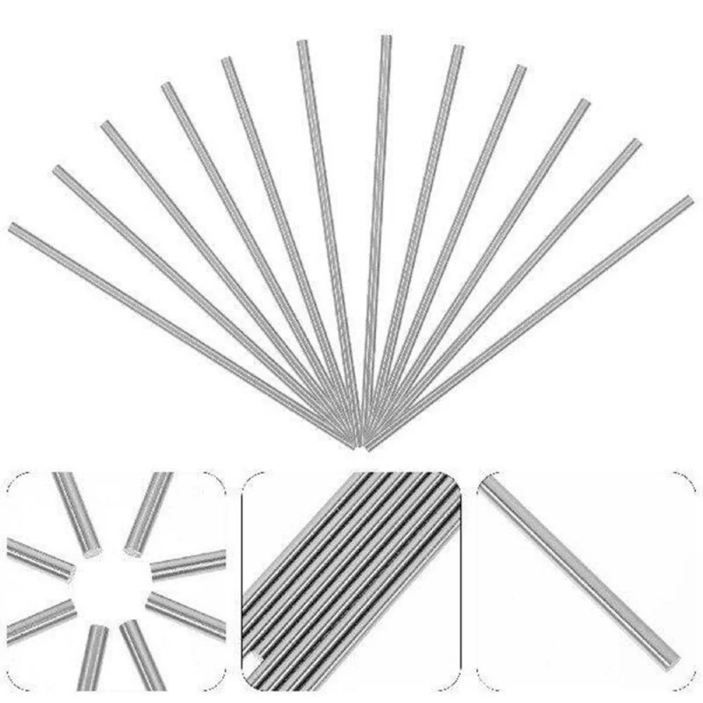 5~50Pcs φ2mm Solid Iron Round Metal Bar Rod 10-150mm Length RC Car Model Drive Axle Shaft