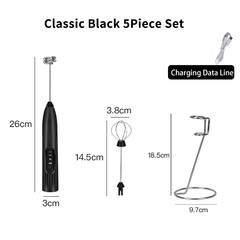 5Pcs Classic Black