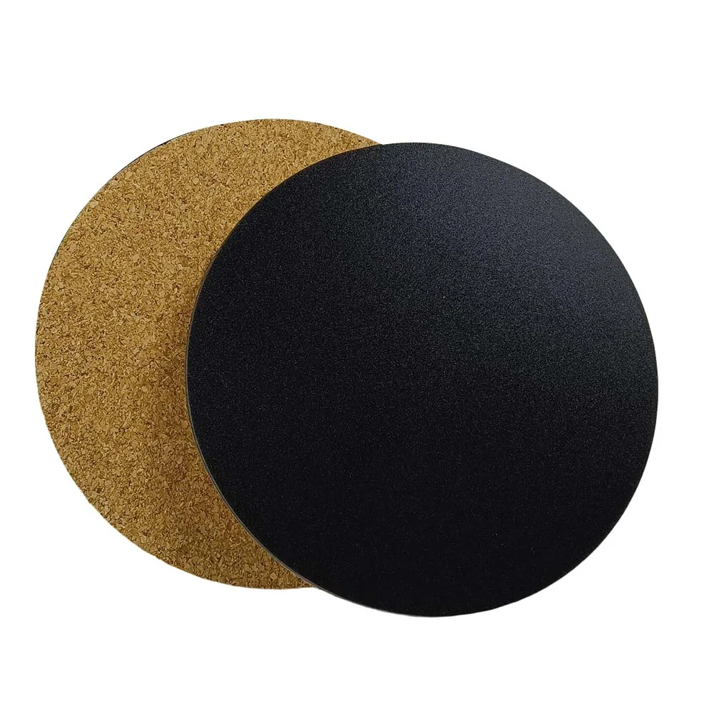 10 Piece Saucer Collection for Plants Built with Cork and PP Materials Plus Rubber Backing for Indoor Environments