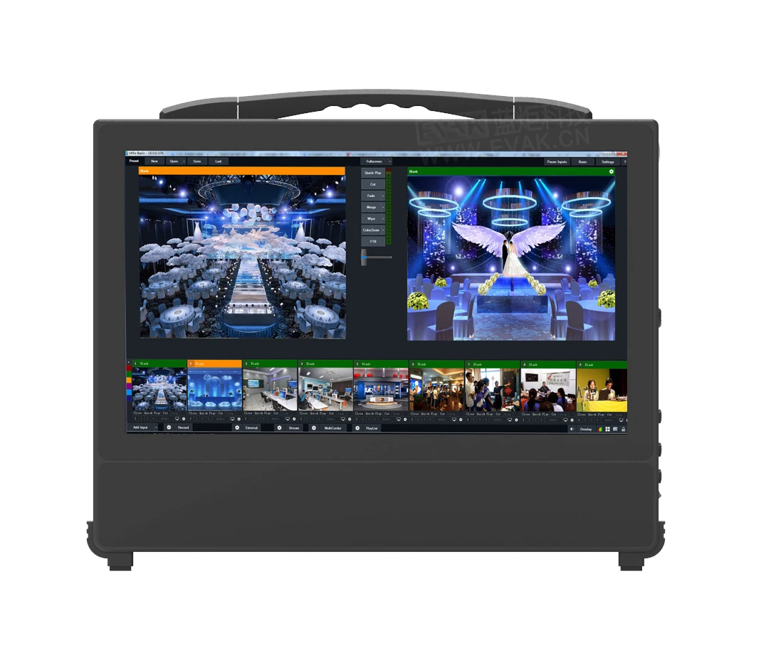 HD Education All in One Machine Live Streaming Video Recording Studio Radio TV Station Broadcast Equipment With Program Stage