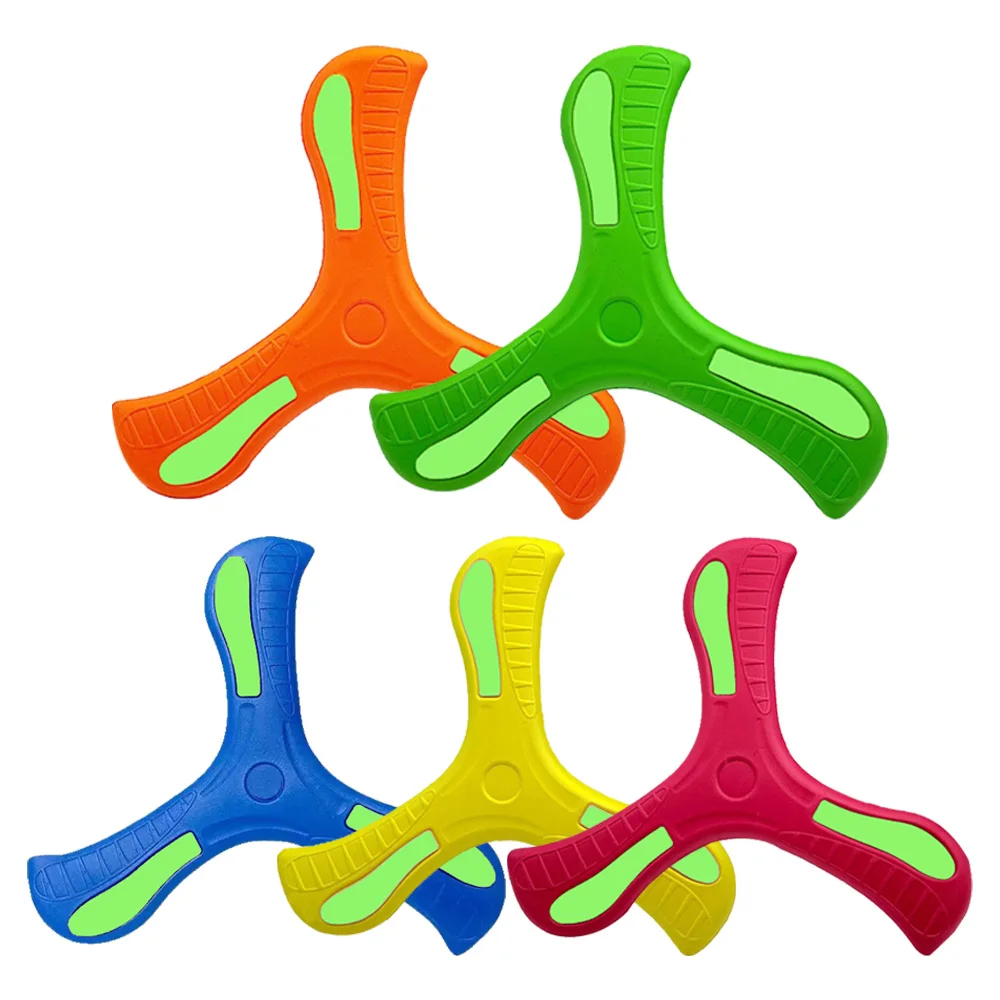 Miękki 3-listny bumerang dla dzieci – latający dysk, interaktywna zabawka sportowa na świeżym powietrzu dla dorosłych i dzieci, gra rodzinna