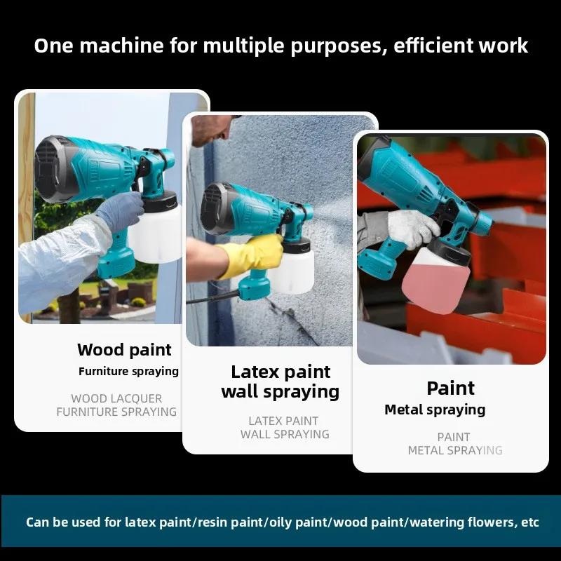 Spruzzatore con ampia copertura ad alta efficienza per uso domestico professionale Vernice con ugello regolabile