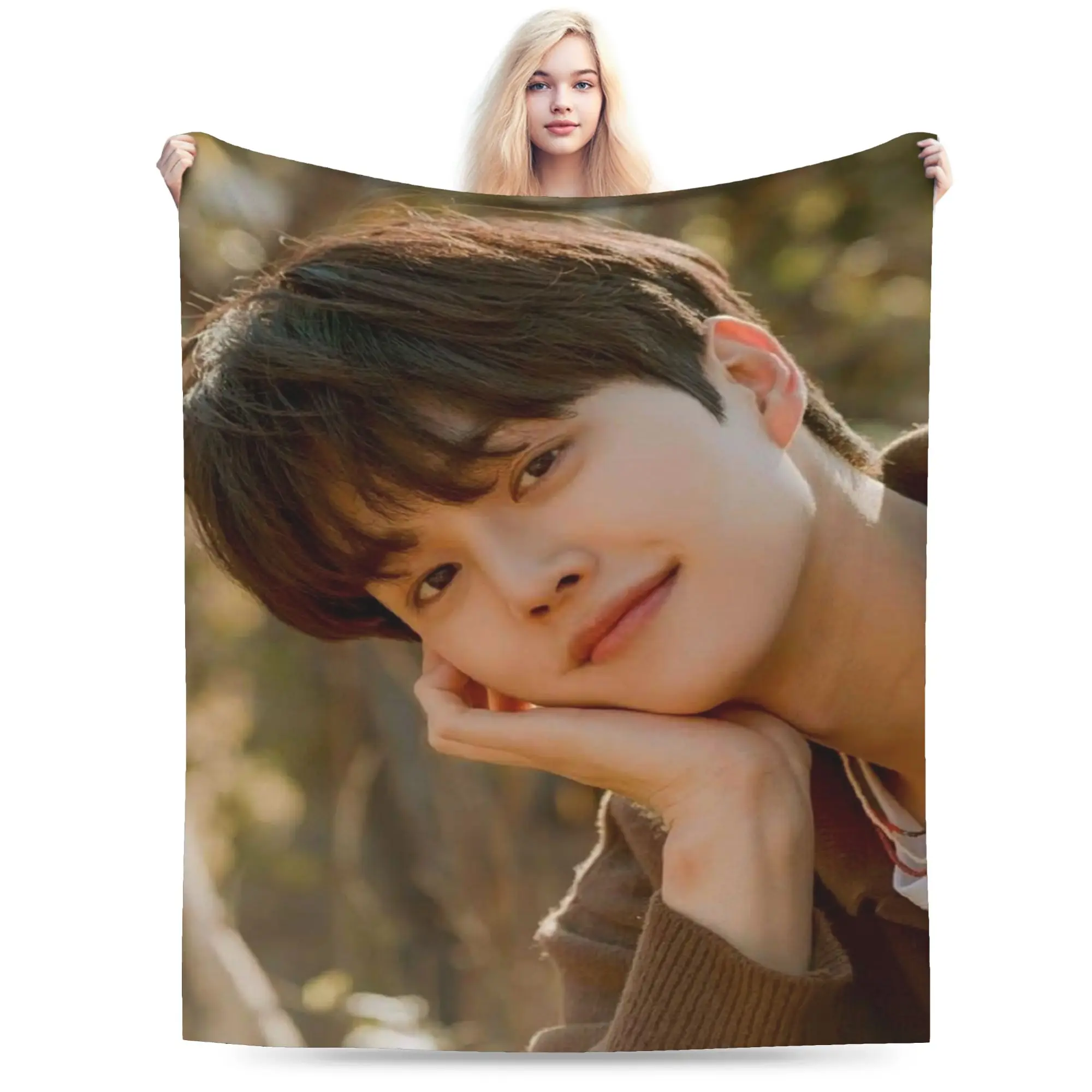 

Funny Song Kang my demon actor Blanket Super Soft Flannel Comfortable Throw Blankets Machine Washable