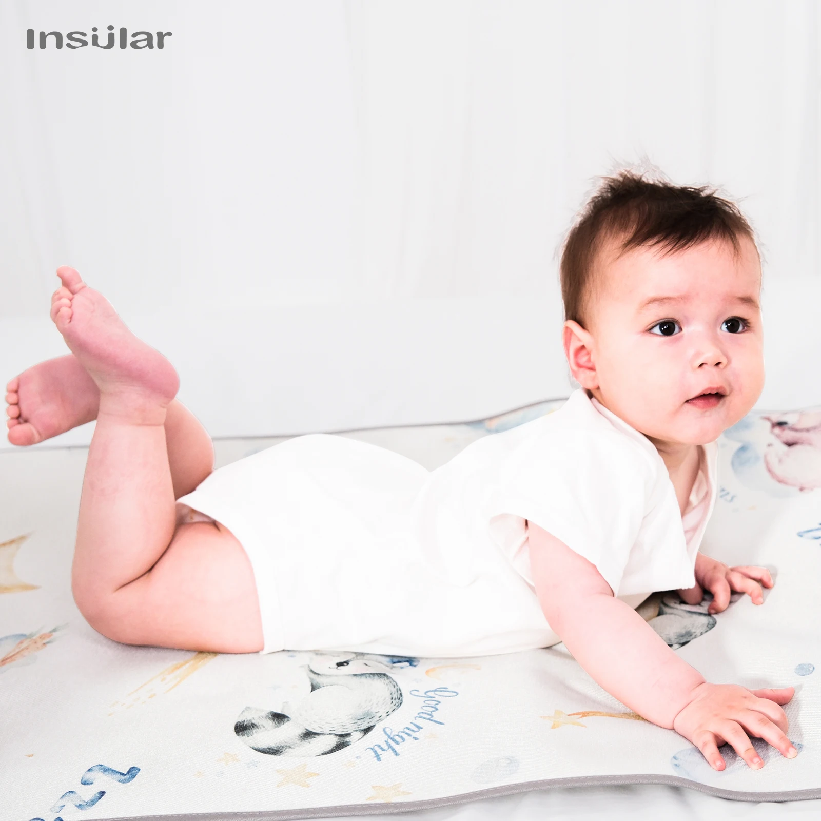 Summer Baby Changing Mattress Baby Cooling Mats Newborn Ice Silk Sleeping Crib Pad Infant Bedding Set Ice Silk Fiber