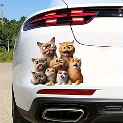 Cute Cat Pet Animal Cartoon Car Sticker Waterproof Styling Automobiles Motorcycle Exterior Accessories Vinyl Decals SH531