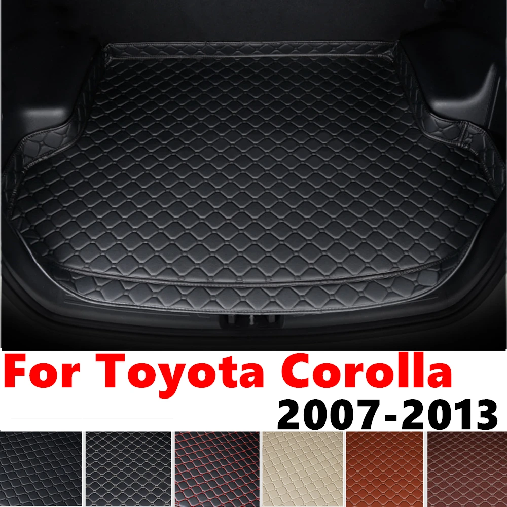 High Side Car trunk mat for Toyota Corolla 2013 2012 2011-2007 Tail Boot luggage Pad Cover Rear Cargo Liner Interior Accessories