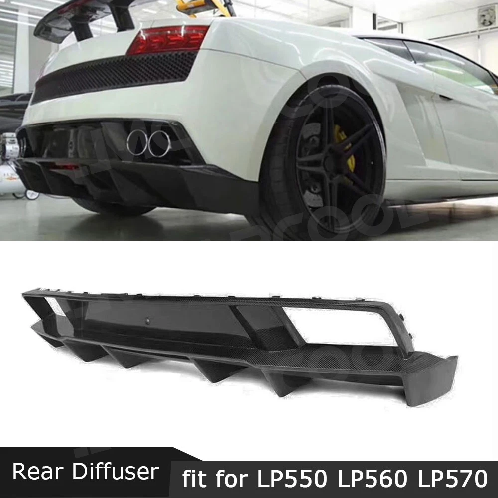 

JMCARCOOL Car Rear Bumper Diffuser Rear Splitters Spoiler Back Lip for Lamborghini LP550 LP560 LP570 2008-2014 Body Kits