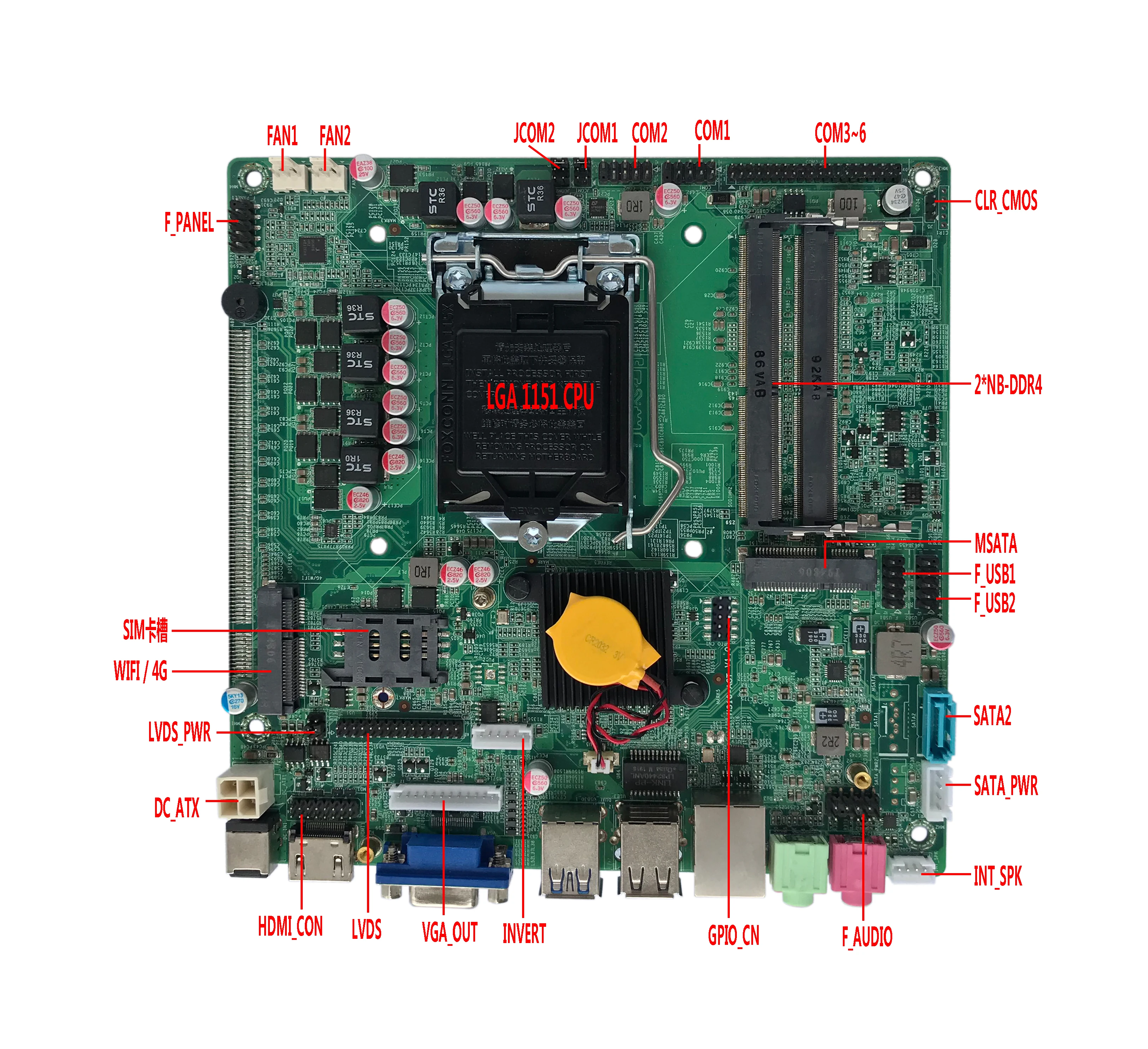 ELSKY Quad Core I5 8500 I7 8700 H310 Chipset USB 1HD-MI VGA DP OSWIN10 Linux COM RS232/485 DDR4 32GB SSD1TB Lga 1200 Motherboard