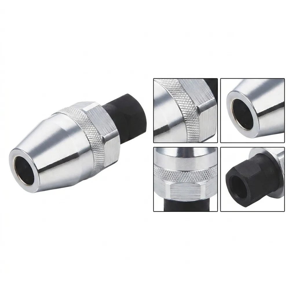 Bolt Extractor Tool Works on Damaged Rounded Bolts Size Range 1/4 inch to 1 inch Zinc Alloy Construction for DIY Mechanics
