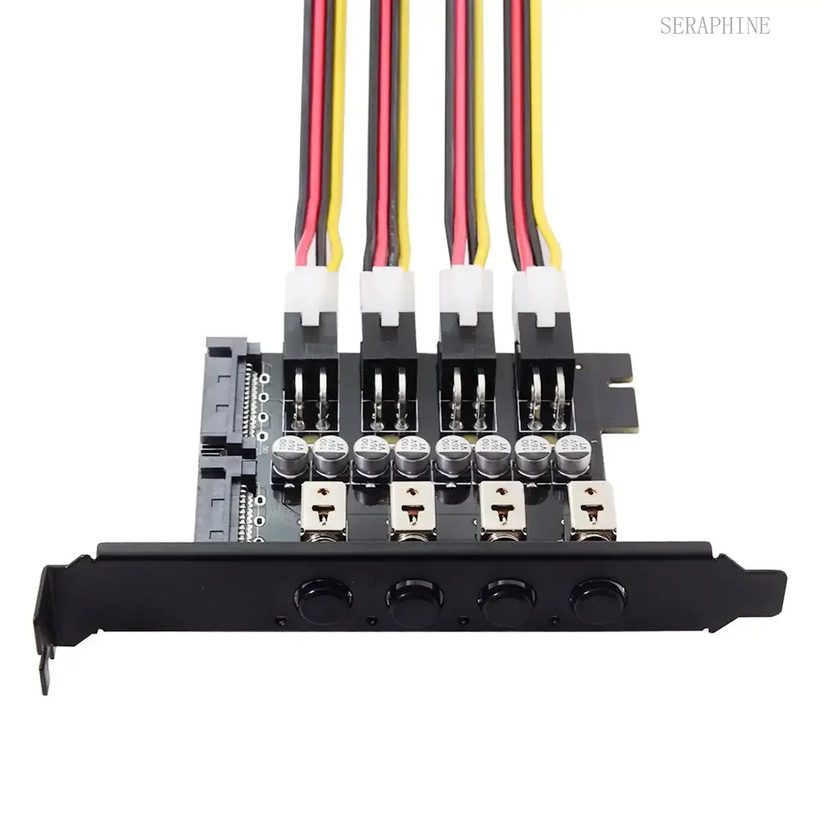 4-Port HDD SSD Power Switch Controlle​r for PC, Disk Hard Management System with Intelligent Control
