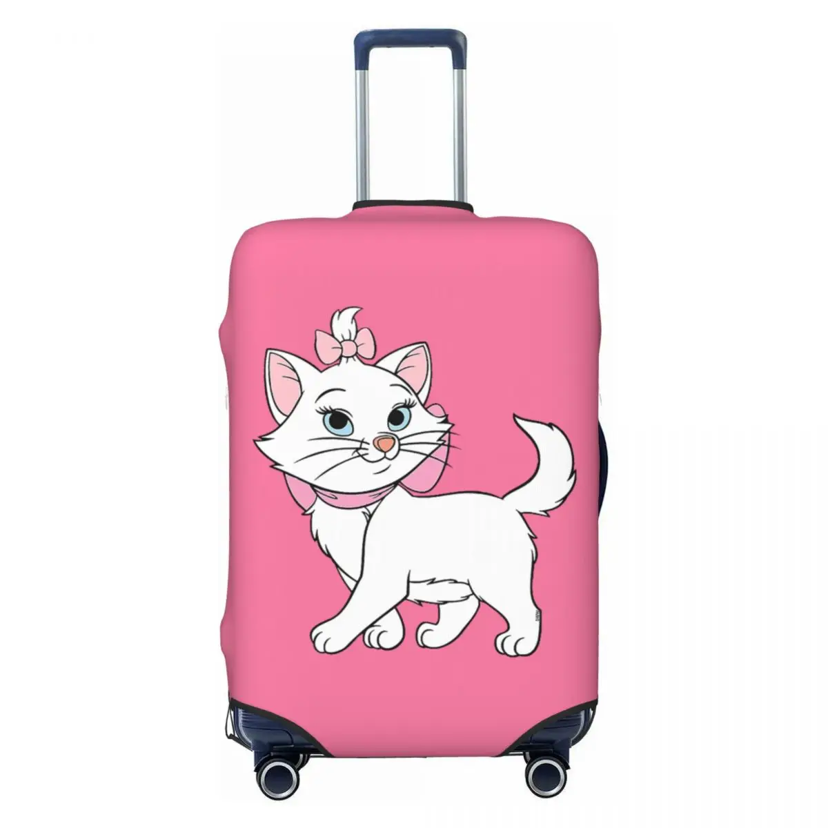 

Custom Marie Cat The Aristocats Luggage Cover Funny Cartoon Kitten Suitcase Protector Covers Suit For 18-32 inch