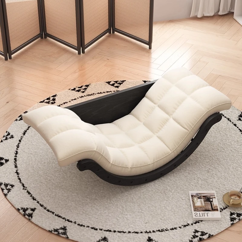 Moon rocking chair Solid wood multifunctional recliner Lazy sofa Relaxing chair chaise lounges recliner chairs home furniture