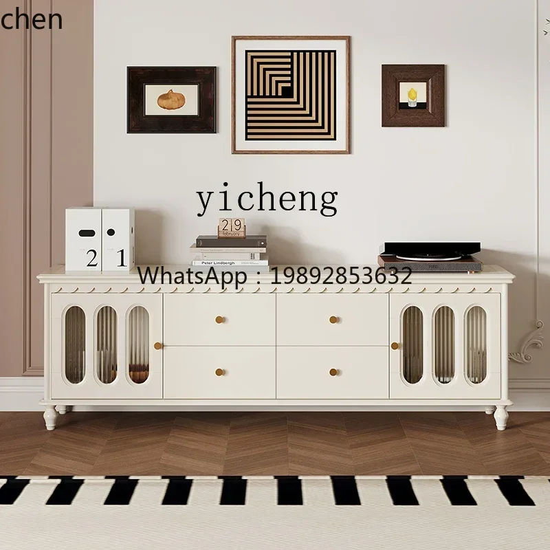 HXL TV cabinet coffee table complex combination ancient solid wood high living room storage cabinet
