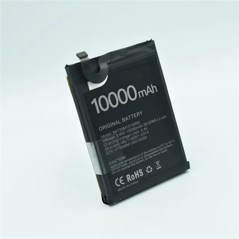 New production date for DOOGEE S88 pro battery 10000mAh Long standby time High capacity for DOOGEE BAT20M1310000 battery