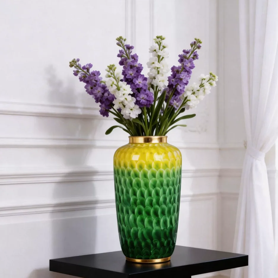 35.5cm European style large vase flower arrangement home model room hotel floral ware high-end soft decoration handicrafts ornam