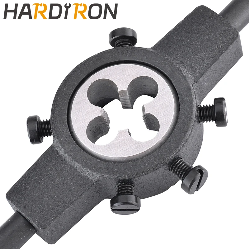 Imagem -06 - Conjunto de Torneira e Matrizes Hardiron M12 x Mão Direita Torneira de Rosca de Máquina M12 x 10 e Matriz Redonda