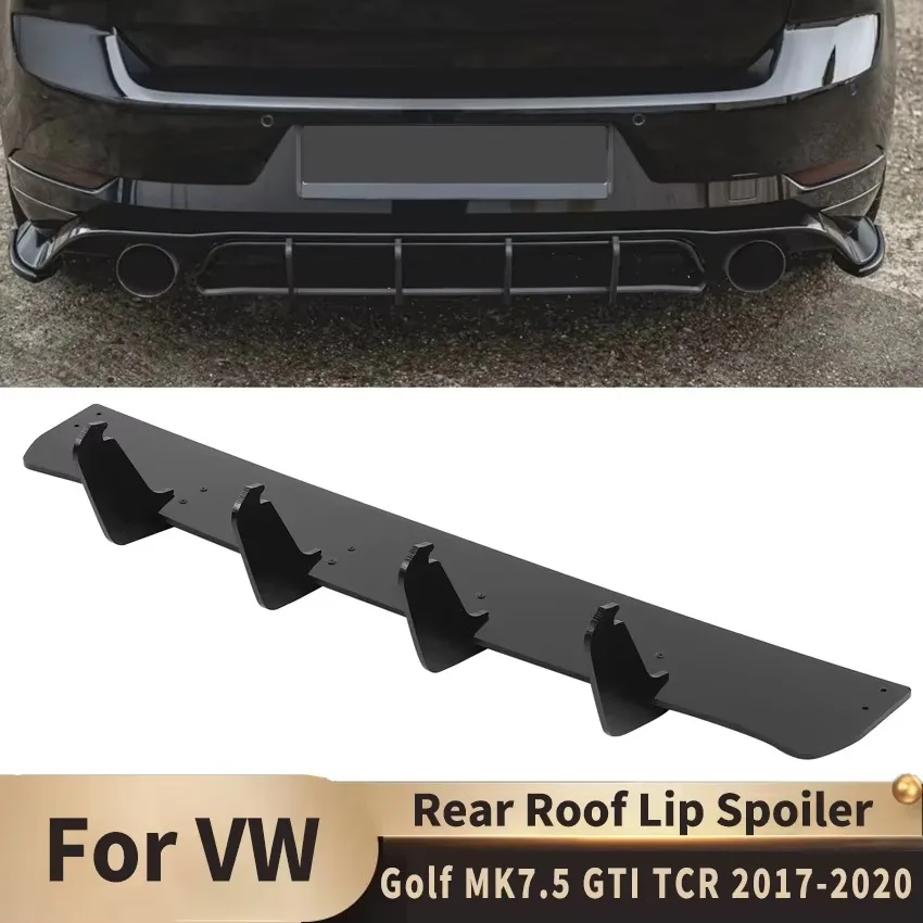 

Передняя лопата для Volkswagen Golf MK7.5 GTI TCR 2017-2020, задний бампер, спойлер, диффузор, лезвие нижнего объемного звучания в стиле Maxton