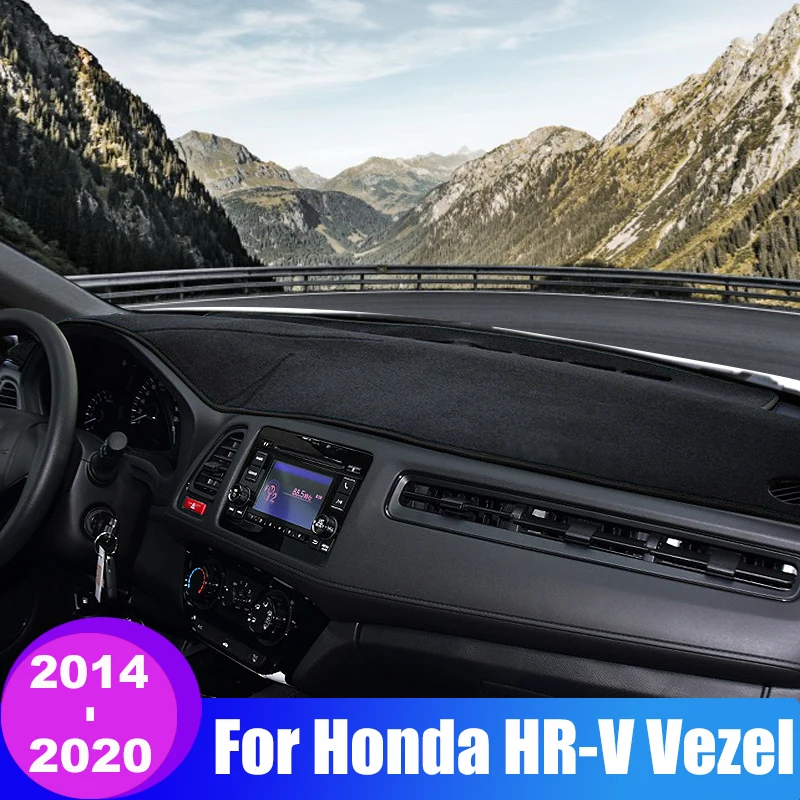 滑り止めの車のダッシュボードカバー,ホンダHR-V,ベゼル2014, 2015, 2016, 2017, 2018, 2019,lhd,rd,カーペットアクセサリー用