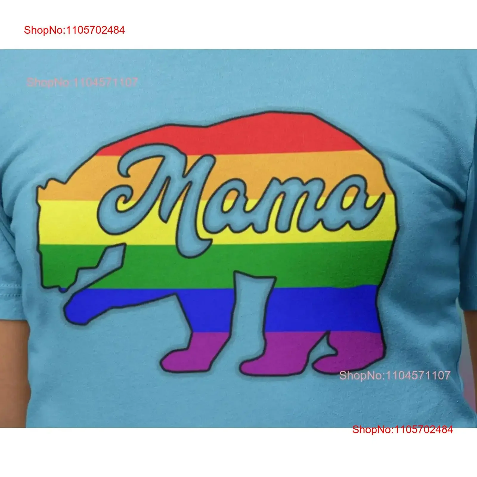 LGBTQ Mama Bear Pride T Shirt gift ally Gay Lesbian Bisexual Trans vintage Washed Casual Unisex graphic Soft designer clothes