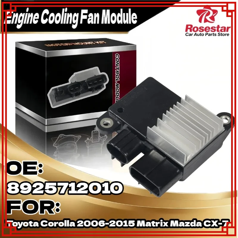 

4993003400 Модуль управления вентилятором охлаждения для Toyota Matrix Corolla 2006-2015 для Mazda CX-7, заменяет 8925712010