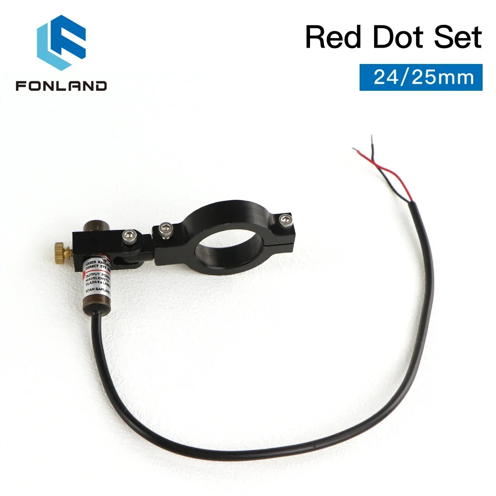 FONLAND Dot Set Positioning Diode Module Laser Engraver Dia:25mm DC 5V For DIY Co2 Laser Head Cutting Machine