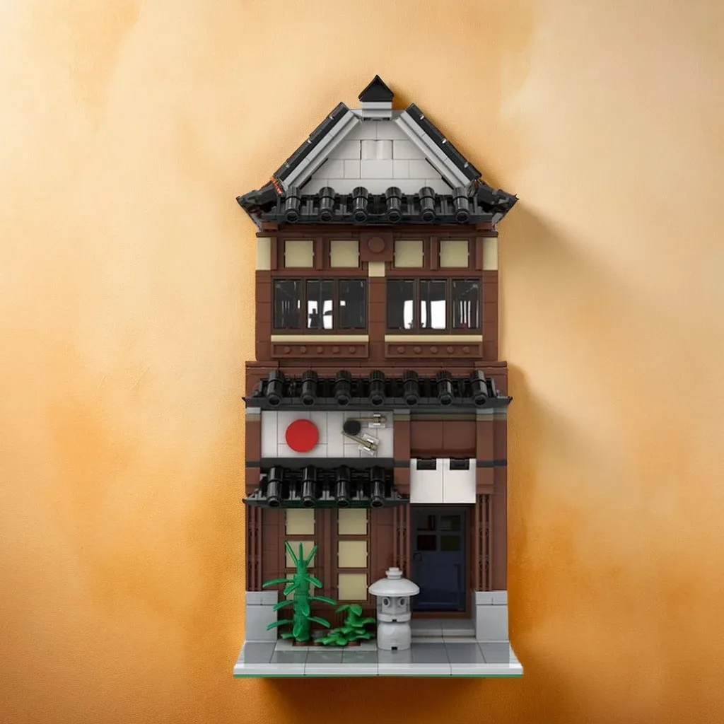 

1907 PCS MOC Modular The Sushi Restaurant Traditional Japanese Food Shop Urban Eatery DIY Building Blocks Birthday Toys Gift