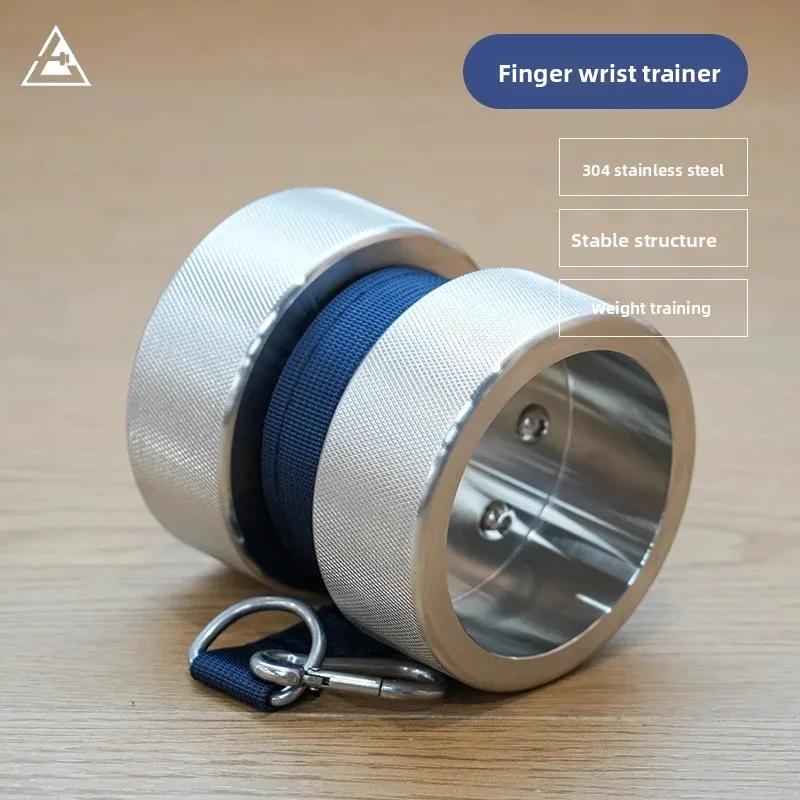 Stainless Steel Finger Wrist Forearm Trainer Hand Power Exerciser Finger Strength Workout Portable Fitness Training Gear