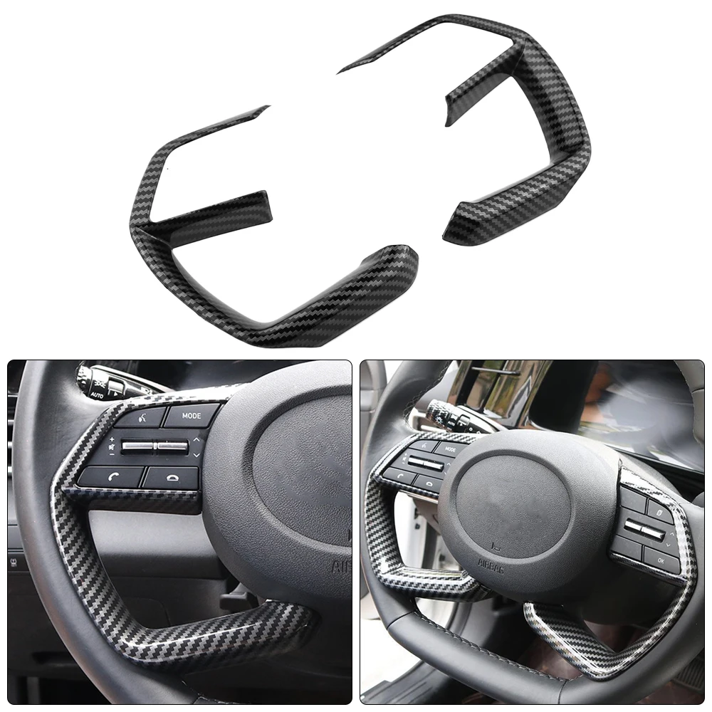Protector para volante de coche, accesorios de actualización de parche decorativo para Hyundai Creta 2020 2021 2022 2023 2024 2025
