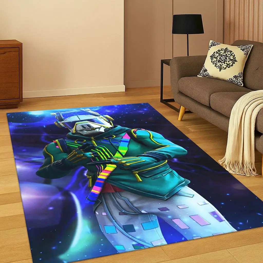 ثلاثية الأبعاد F-Fortnite لعبة الكرتون السجاد البساط لغرفة النوم غرفة المعيشة أريكة ممسحة ديكور المنزل ، أطفال منطقة اللعب البساط عدم الانزلاق هدية الكريسماس #6