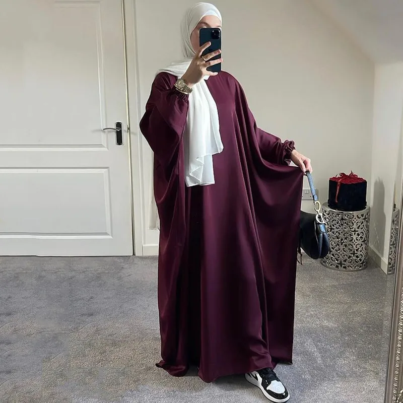 Muslim Abayas Kaftan Hooded Jilbab One-piece Prayer Ramadan Hijab Dress Women Islamic Women\'s Clothing Long Khimar