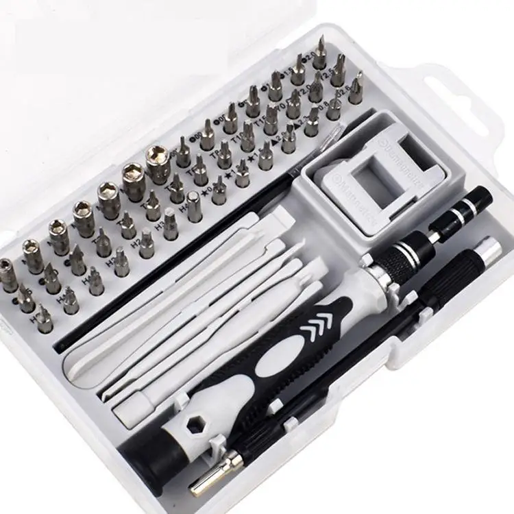 

Mobile phone disassembly tool 52 in 1 multifunctional chrome vanadium steel combination screwdriver set, batch clock repair