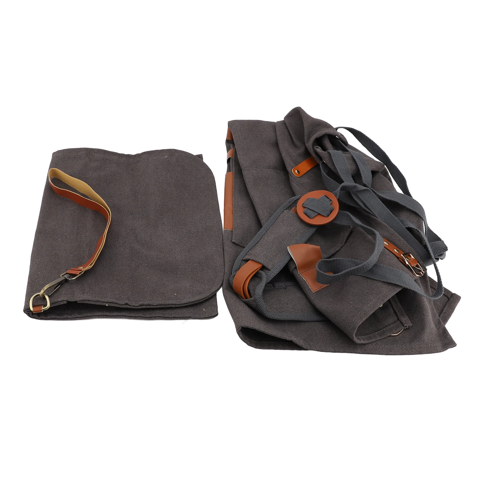 

Barber Apron Adjustable Oil Proof Apron Reusable Multi Pockets for Woodworking Hair Stylist for Men Women