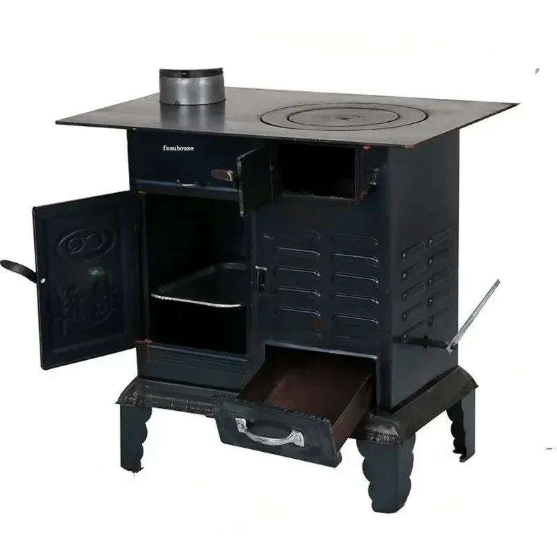 Outdoor Patio Heaters Indoor Firewood Heating Stove Home Firewood and Coal Dual-purpose Roasting Stove Multi-function Oven Stove