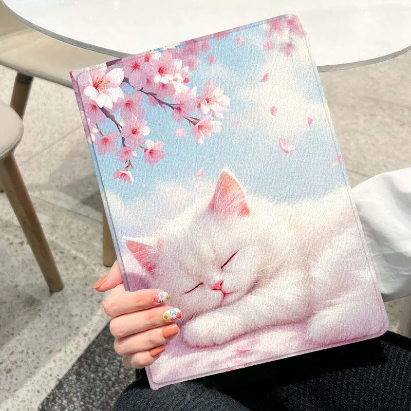 capa-de-tablet-moderna-com-gato-fofo-dormindo-para-ipad-pro-air-a16-2ª-3ª-4ª-5ª-6ª-7ª-geracao-102-97-11-105-109-129-13-polegadas