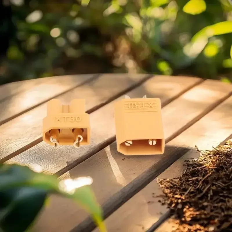 10Pack Racing Drone Lipo Battery Plugs, XT30 Bullet Connectors for RC Quadcopter, Car, Boat DIY Accessories