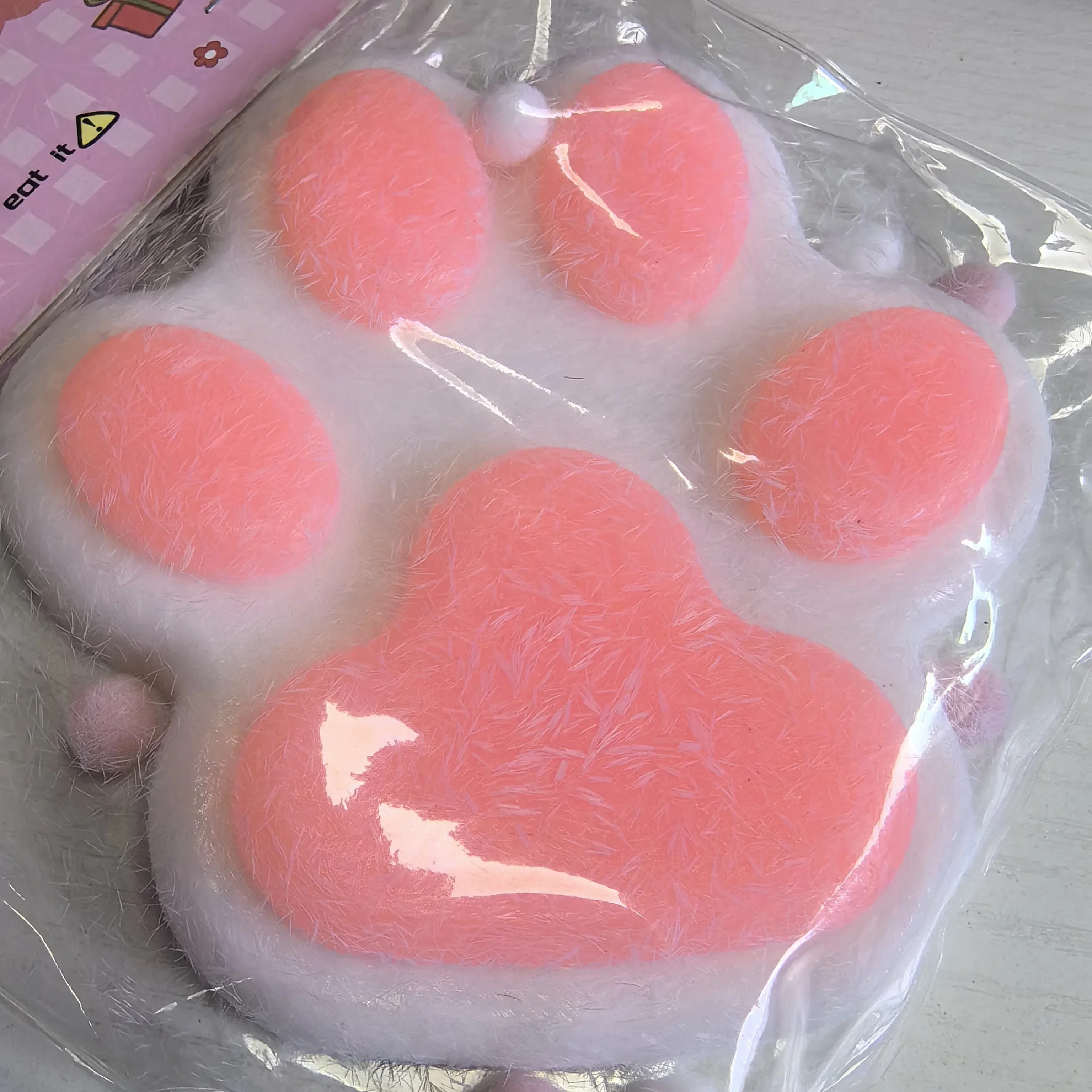 Large Cat Paw Squishy Fidget Toy Relief Relax Soft Squeeze Toy Pinch Decompression Toy Slow Rebound Stress Relief Cute Cat Claw