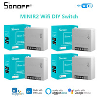 Sonoff Mini R2 / R4 Dual-Control Smart Home Wifi Two-Way Switch, DIY Switch Wireless Remote Control Work with Alexa Google Home