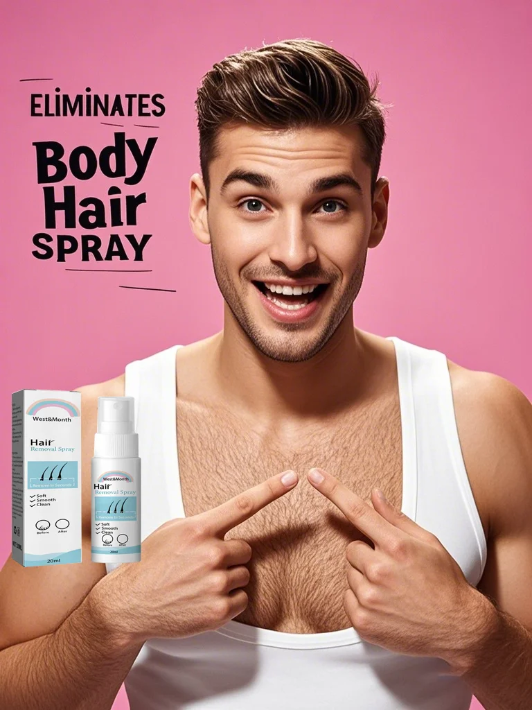 Permanent Hair Removal Spray  Dissolves Hair Instantly Sprays On Effortlessly Gentle on Skin  Pain-Free Long-Lasting Results